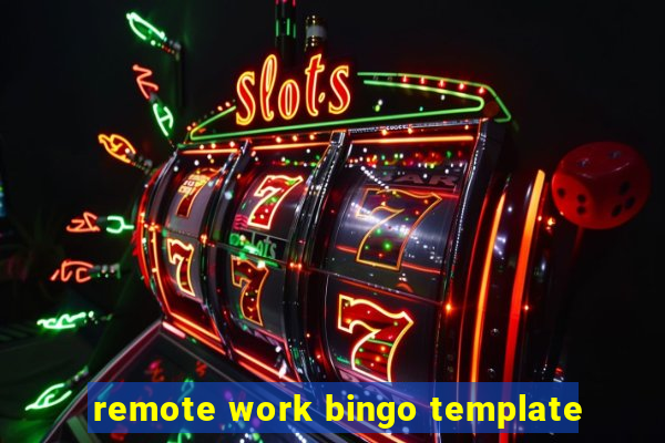 remote work bingo template