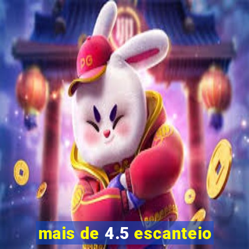 mais de 4.5 escanteio