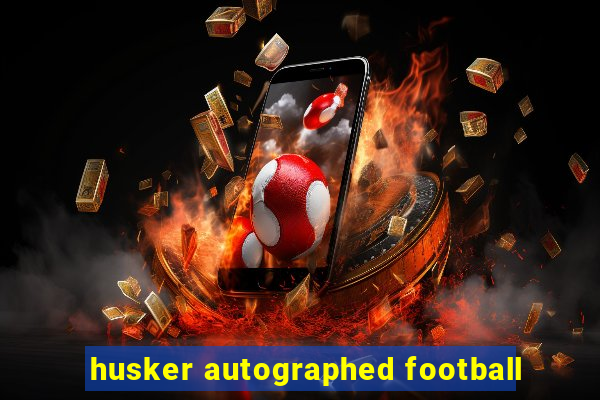 husker autographed football