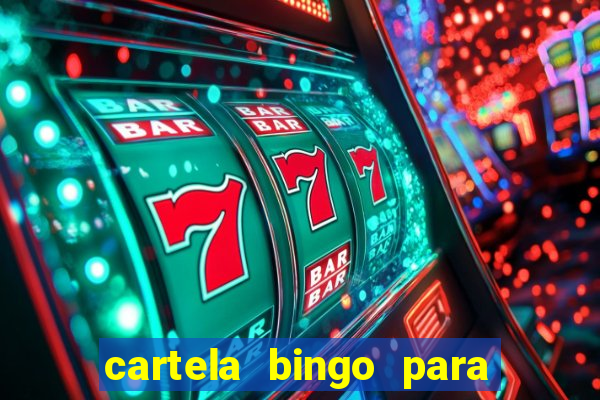 cartela bingo para cha de cozinha imprimir gratis