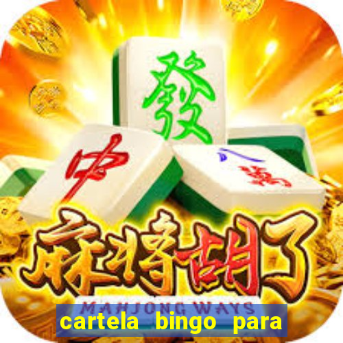 cartela bingo para cha de cozinha imprimir gratis