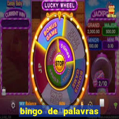 bingo de palavras cha de bebe