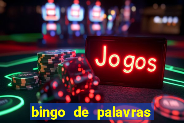 bingo de palavras cha de bebe