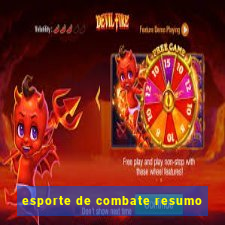 esporte de combate resumo