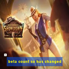 beta count so has changed