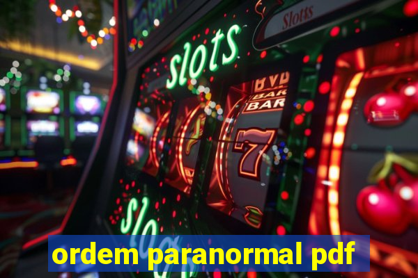 ordem paranormal pdf