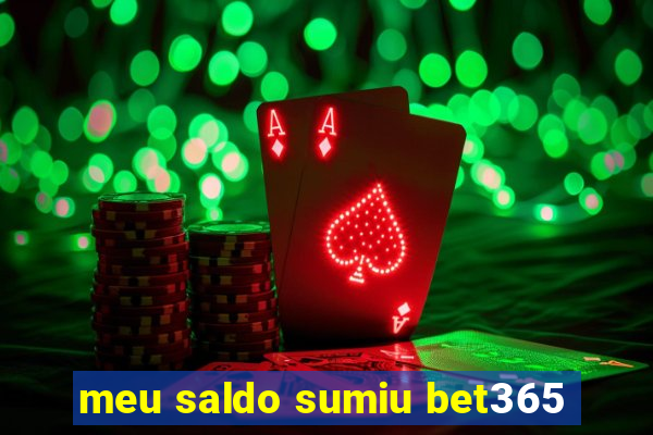 meu saldo sumiu bet365