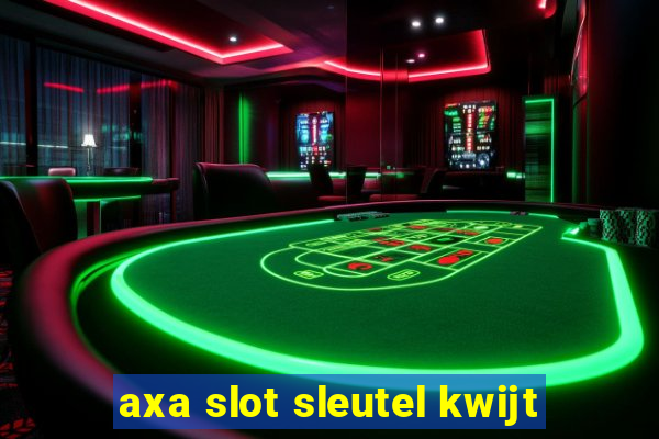 axa slot sleutel kwijt