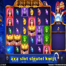 axa slot sleutel kwijt