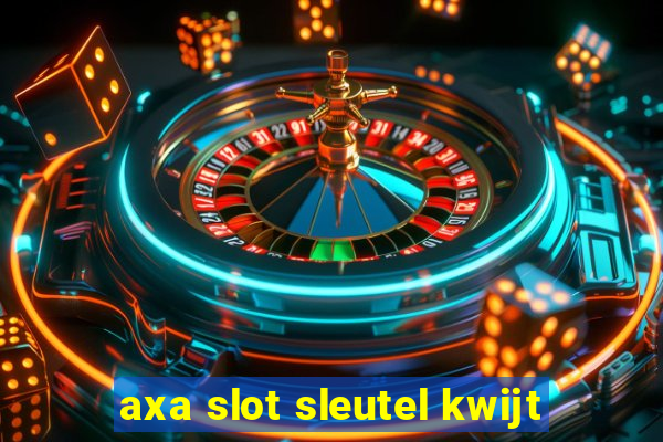 axa slot sleutel kwijt