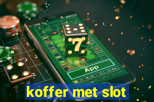 koffer met slot