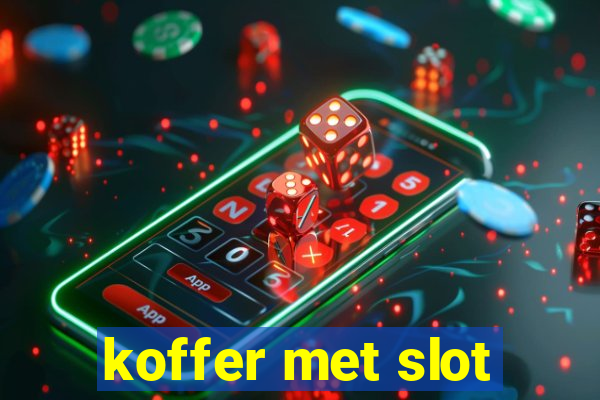 koffer met slot