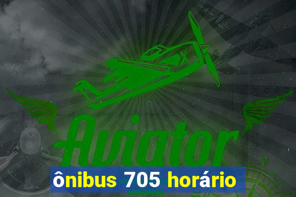 ônibus 705 horário