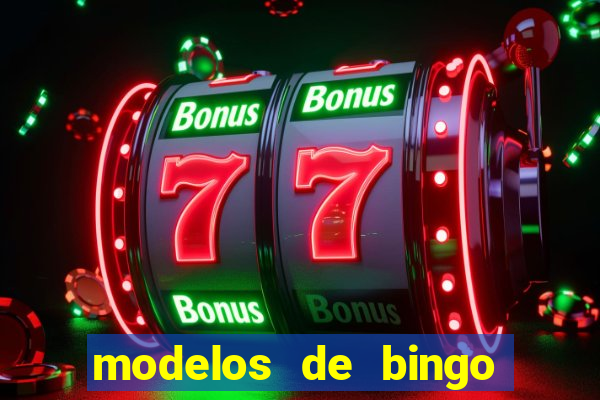 modelos de bingo para imprimir