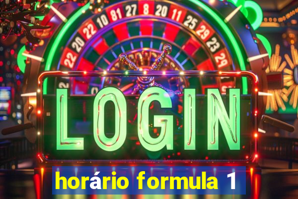 horário formula 1