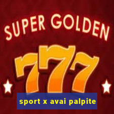 sport x avai palpite