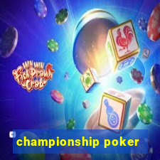 championship poker