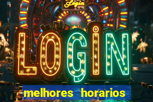 melhores horarios pagantes fortune tiger