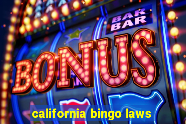 california bingo laws