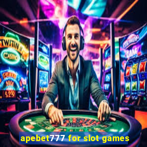 apebet777 for slot games