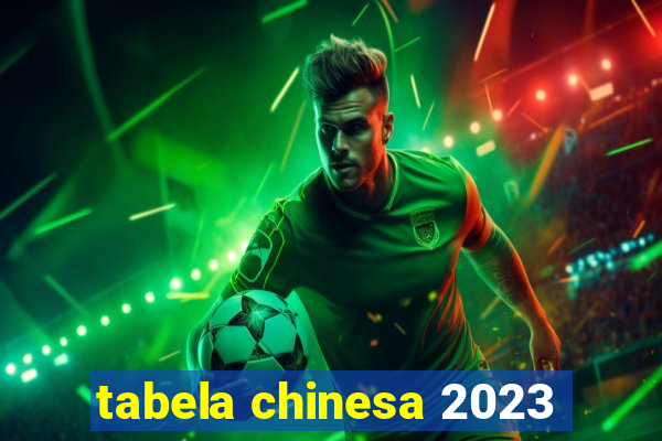 tabela chinesa 2023