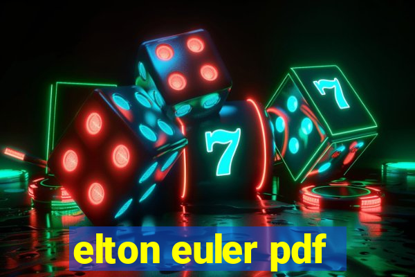 elton euler pdf