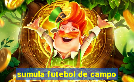 sumula futebol de campo