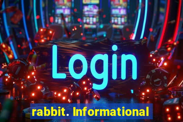 rabbit. Informational