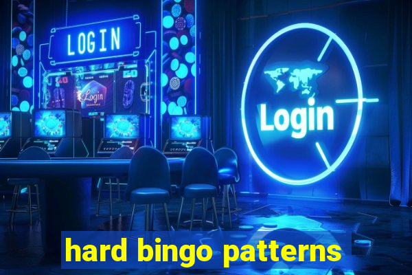 hard bingo patterns