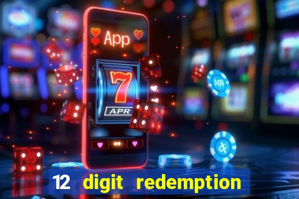 12 digit redemption code for golden hearts casino