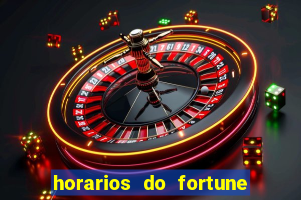 horarios do fortune tiger hoje