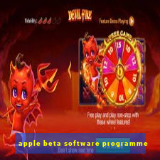 apple beta software programme