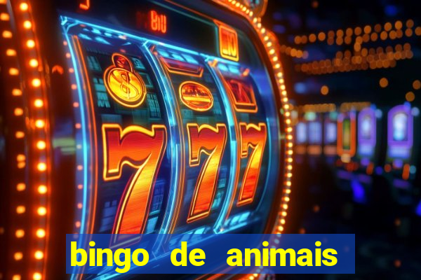 bingo de animais para educa??o infantil