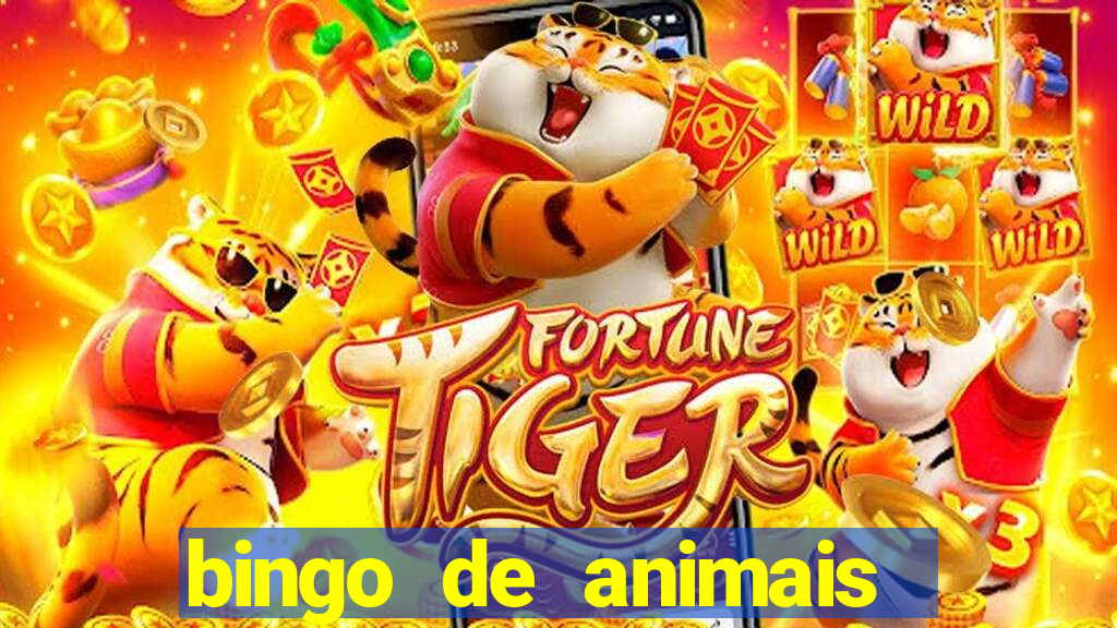 bingo de animais para educa??o infantil