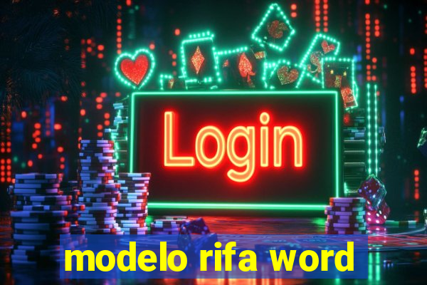 modelo rifa word