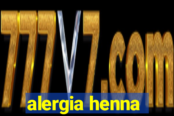 alergia henna