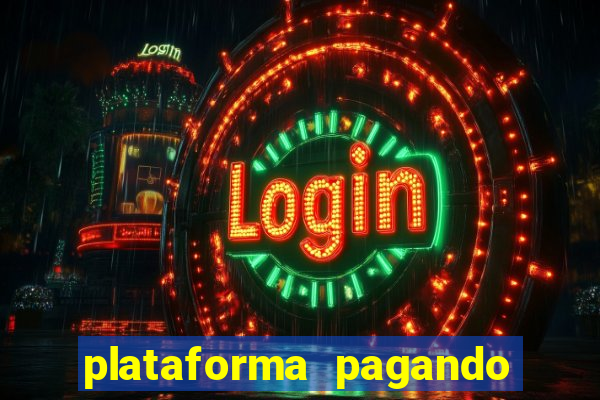 plataforma pagando no cadastro