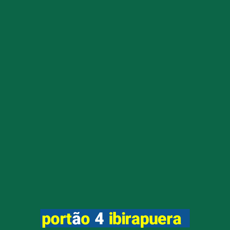 portão 4 ibirapuera