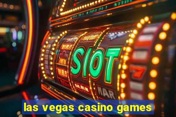 las vegas casino games