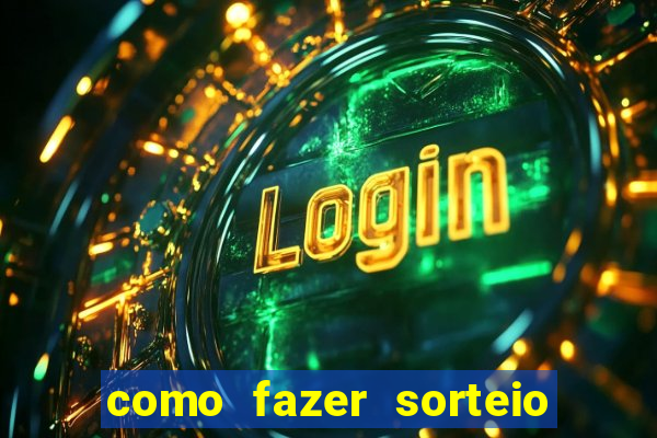 como fazer sorteio de cores online