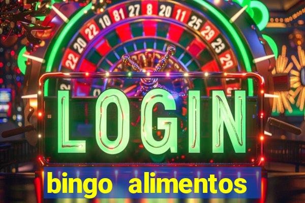 bingo alimentos para imprimir