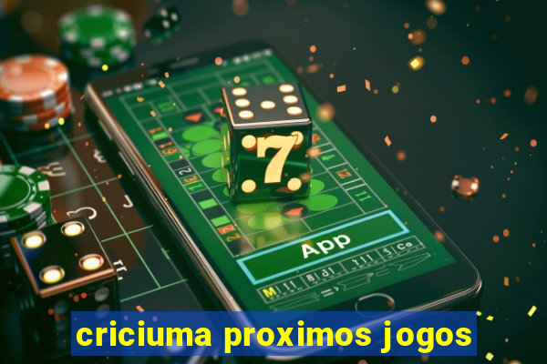 criciuma proximos jogos