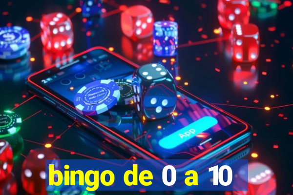 bingo de 0 a 10