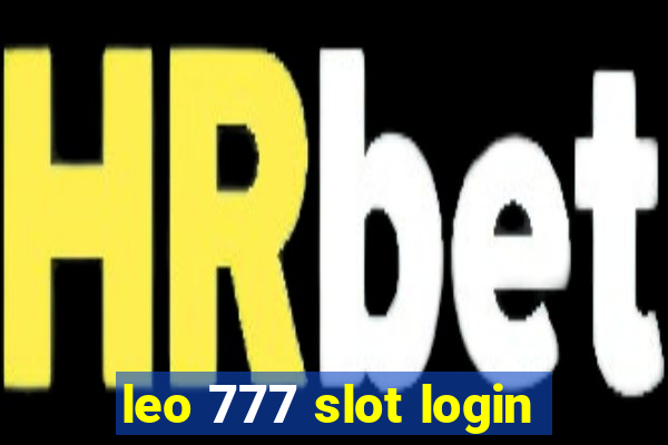 leo 777 slot login