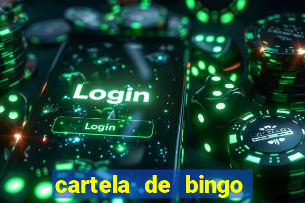 cartela de bingo cha de panela