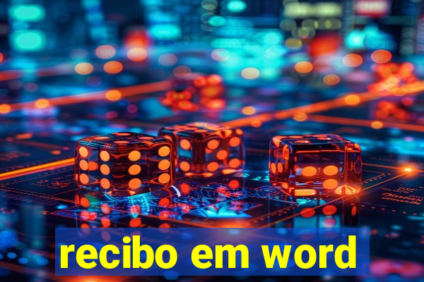 recibo em word