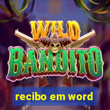 recibo em word