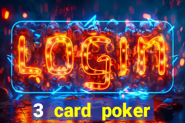 3 card poker casino game