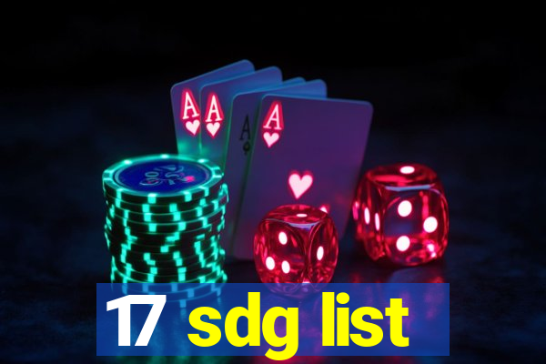 17 sdg list