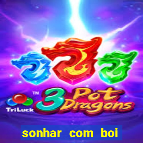 sonhar com boi jogo do bicho